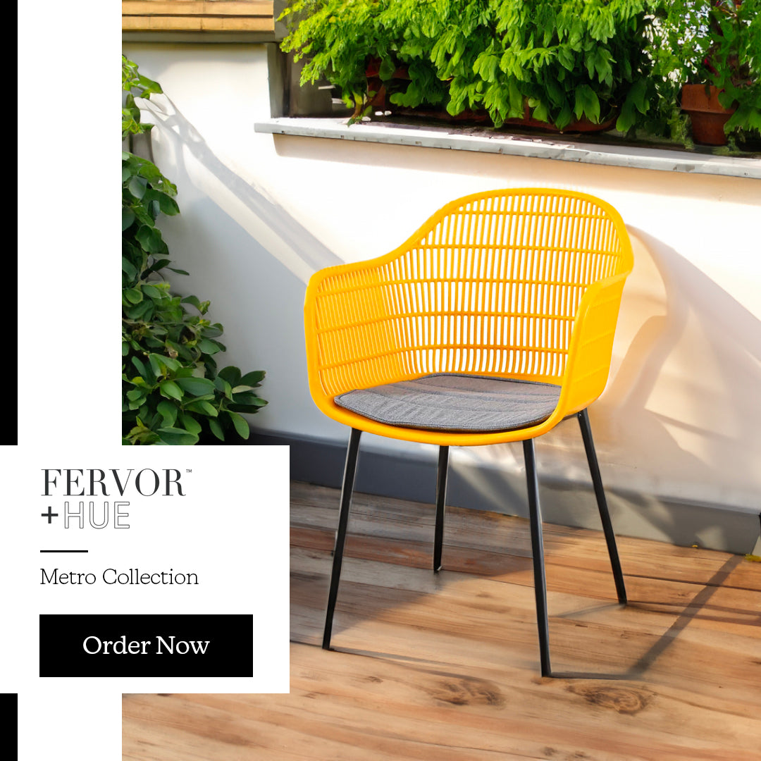 Metro Chair Sunshine Yellow - Fervor + Hue
