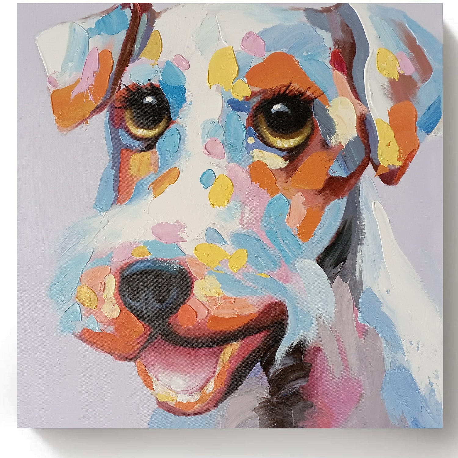 Canvas Oil Painting - Puppy Charm - Fervor + Hue