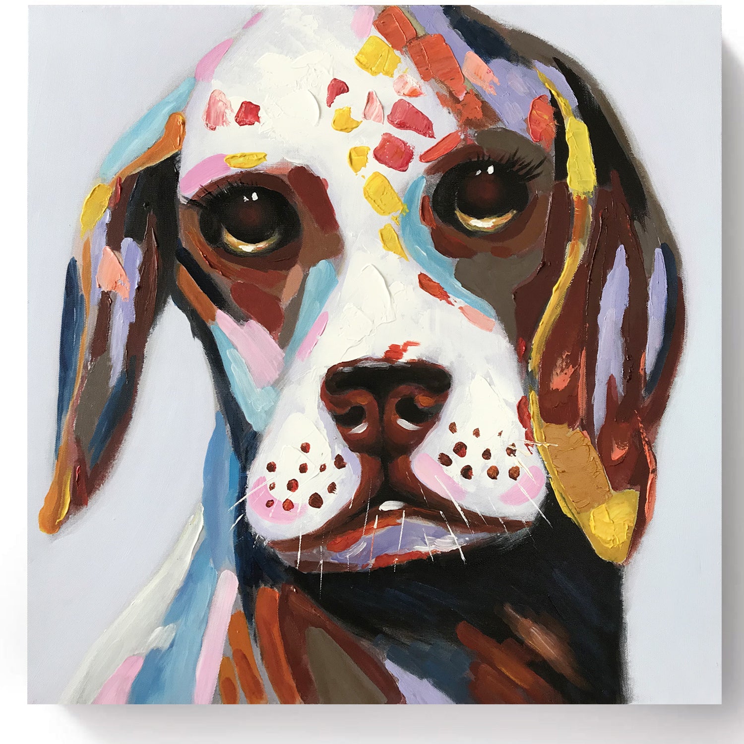 Canvas Oil Painting - Puppy Smile - Fervor + Hue
