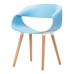 Celine Curl Ribbon Chair Blue - Fervor + Hue