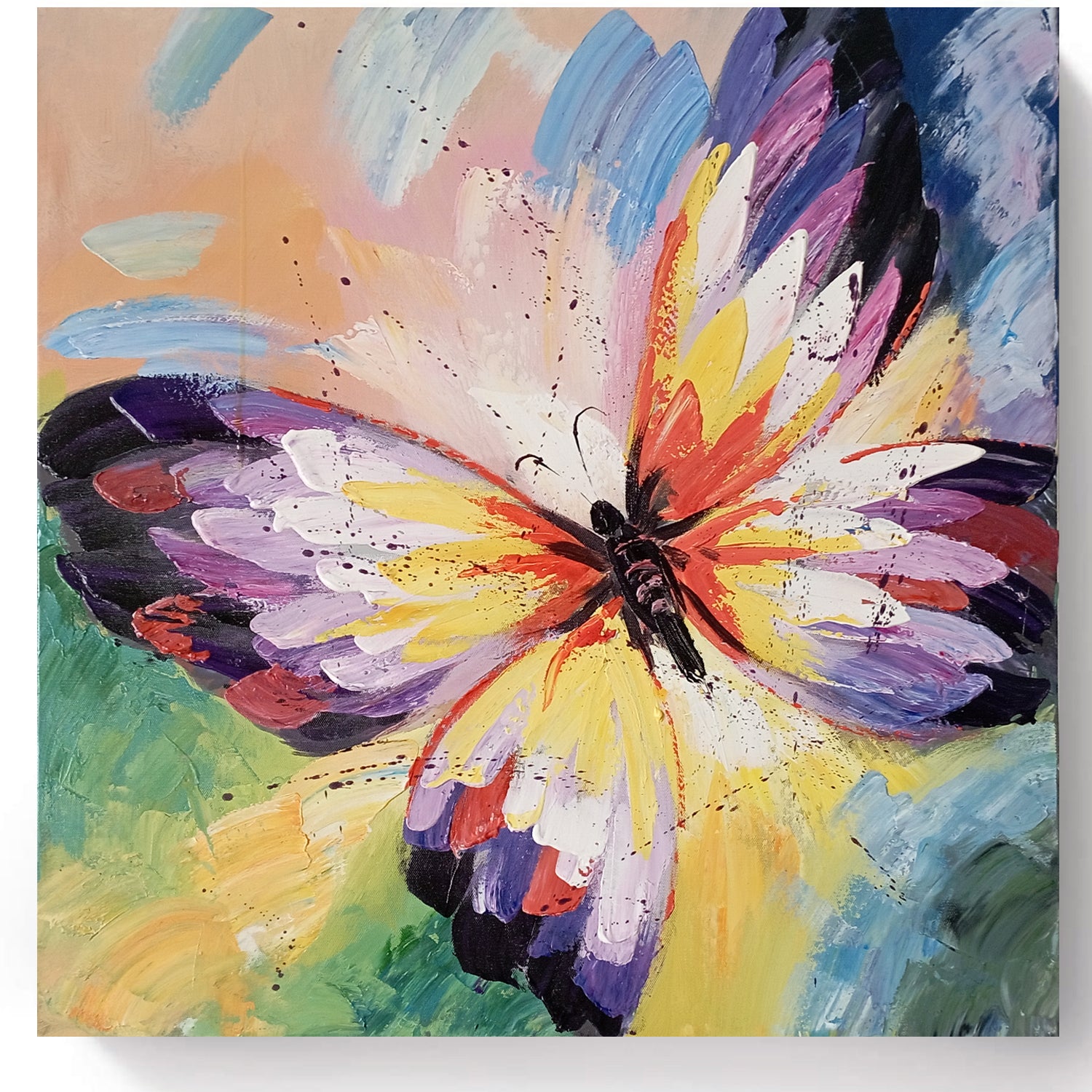 butterfly oil painting