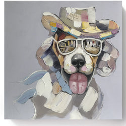 Canvas Oil Painting - Good Time Dog - Fervor + Hue