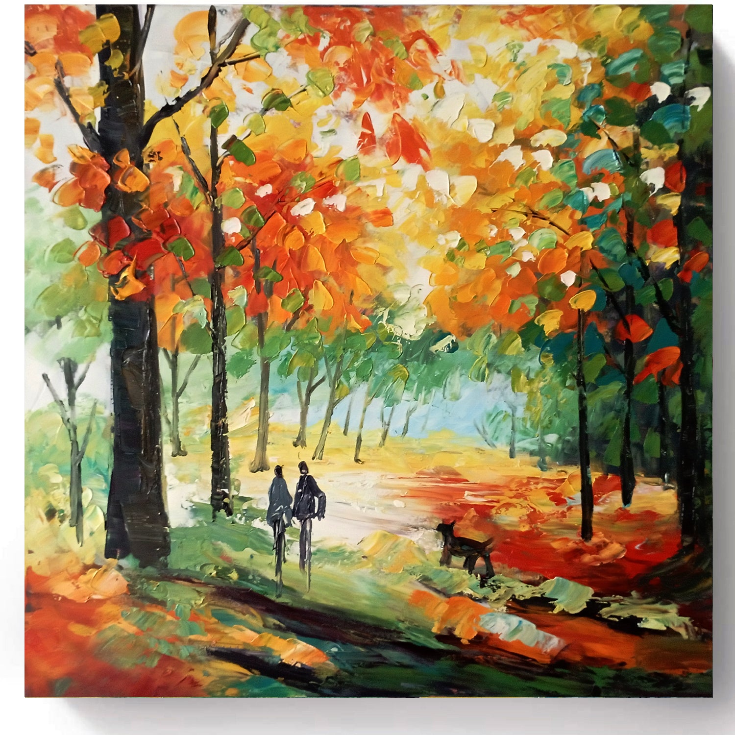 Canvas Oil Painting - Summer Walk In The Park - Fervor + Hue