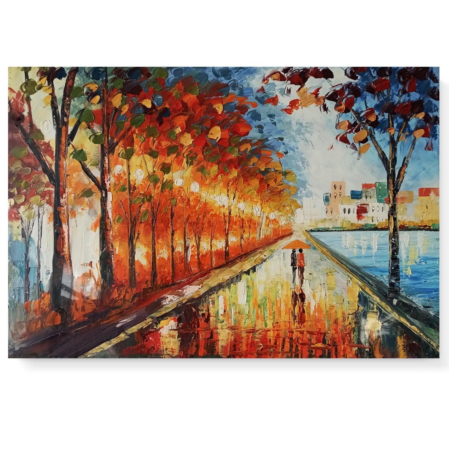 Canvas Oil Painting - Riverside - Fervor + Hue