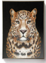 Framed Oil Painting - Tiger - Fervor + Hue