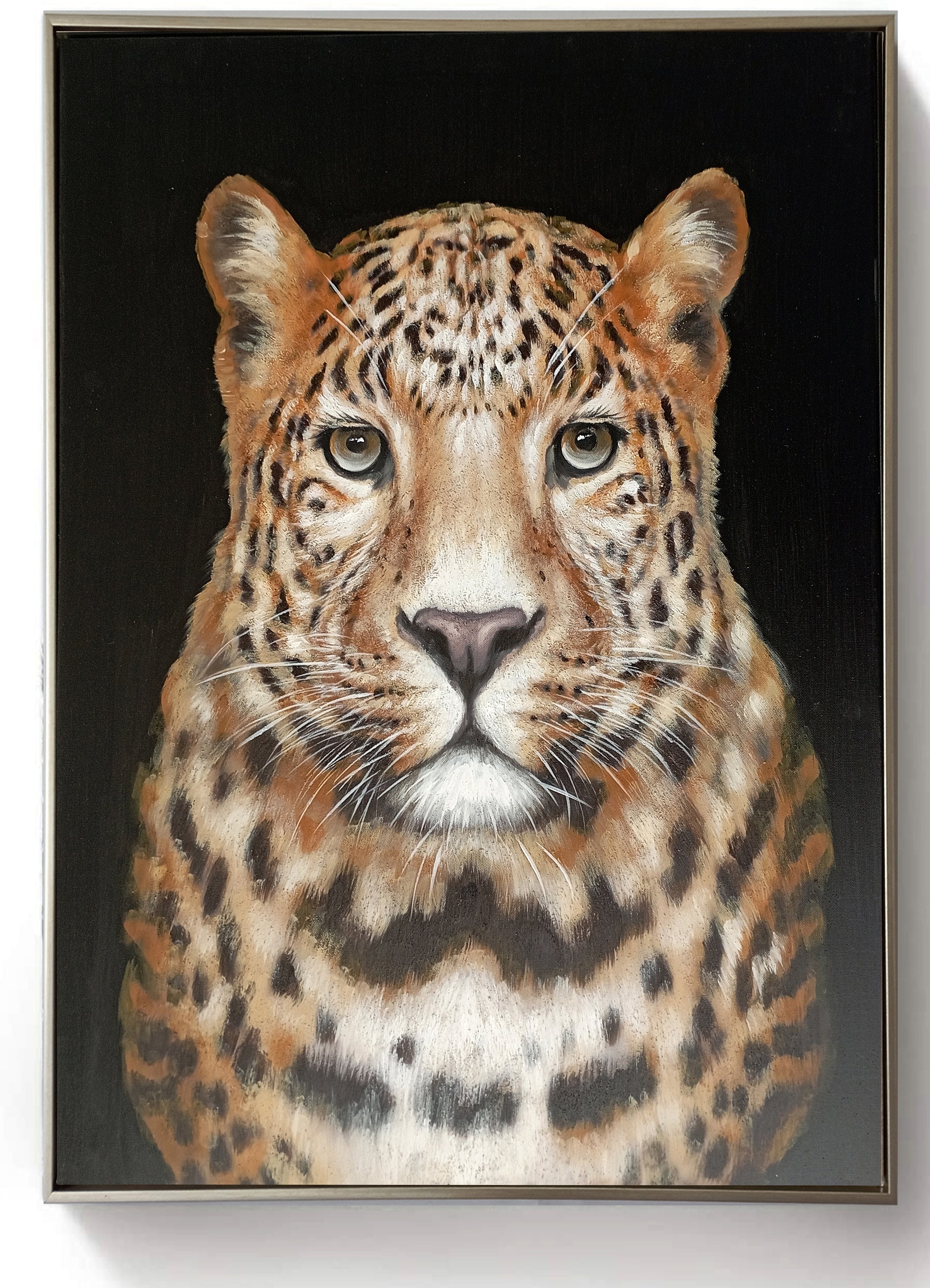 Framed Oil Painting - Tiger - Fervor + Hue
