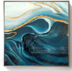 Framed Oil Painting - Galaxy Midnight - Fervor + Hue