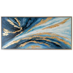 Framed Oil Painting - Galaxy Midnight Starbust - Fervor + Hue