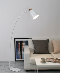 Watchman Floor Lamp White PT - Fervor + Hue