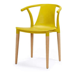 Daisy T Curve Chair Mustard Yellow - Fervor + Hue