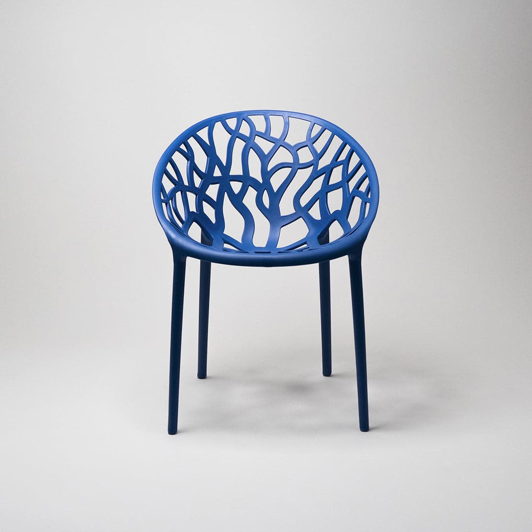 Millie Trellis Garden Chair - Midnight Blue - Fervor + Hue