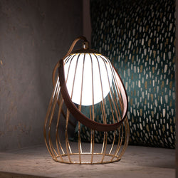 Handbag Table Lamp GoldREMTL1 - Fervor + Hue