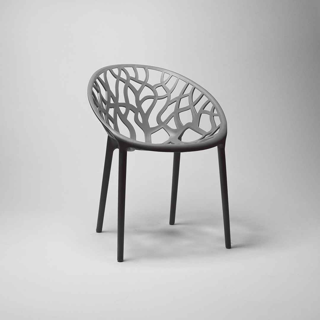 Millie Trellis Garden Chair - Grey - Fervor + Hue