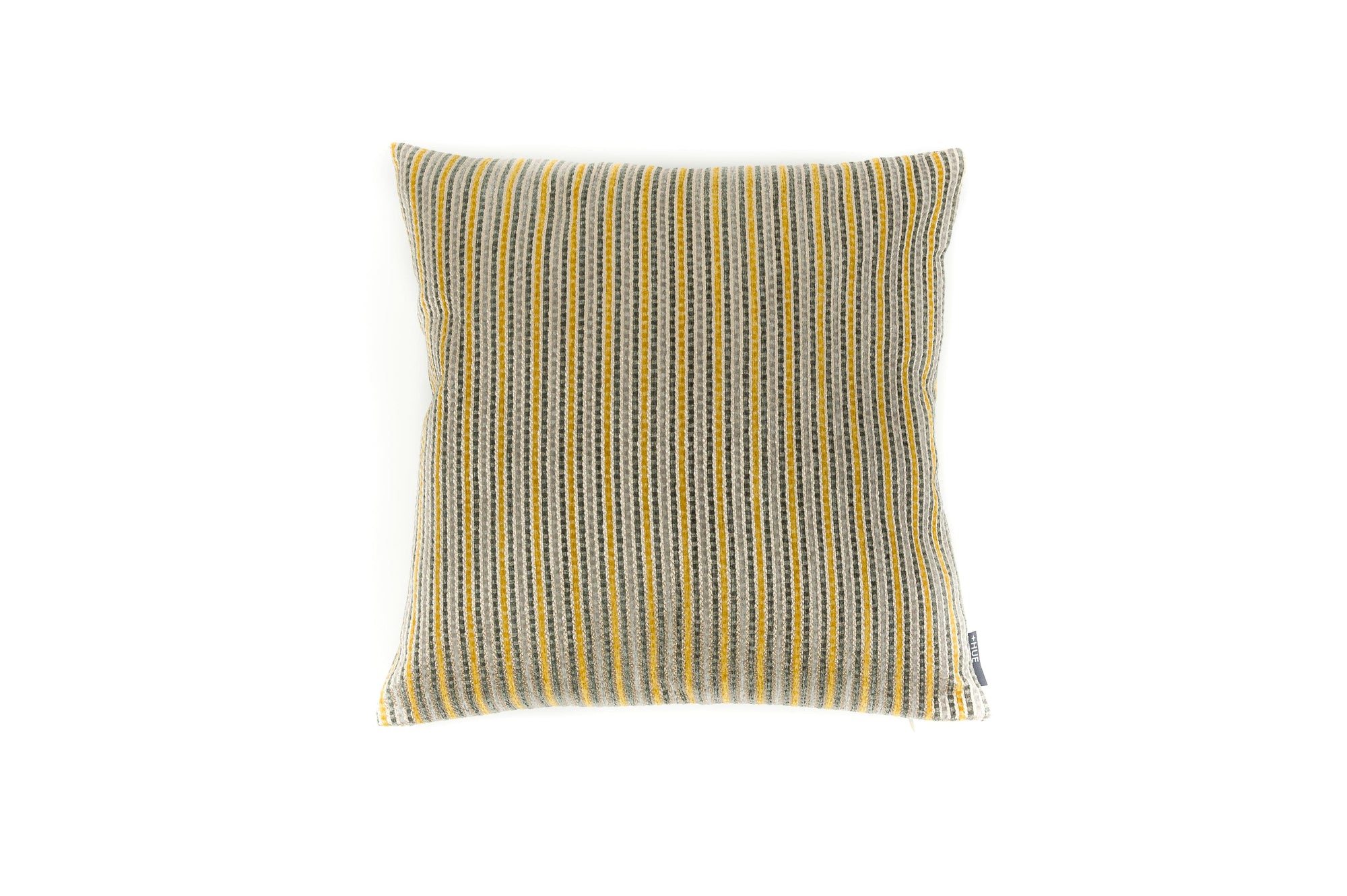 Cushion  Stripe Weave Ochre/Grey - Fervor + Hue
