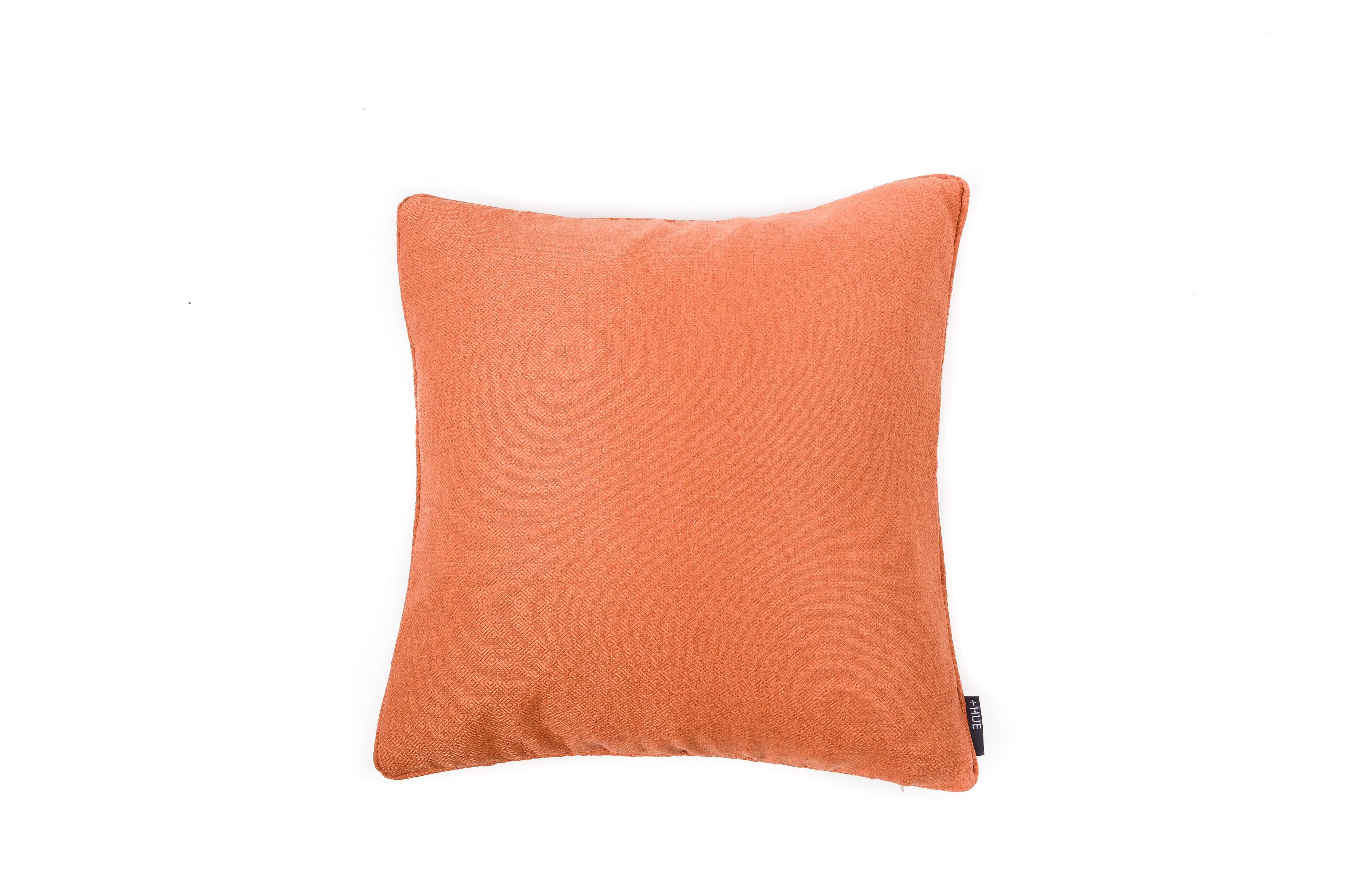 Cushion Copper Diamond Weave - Fervor + Hue