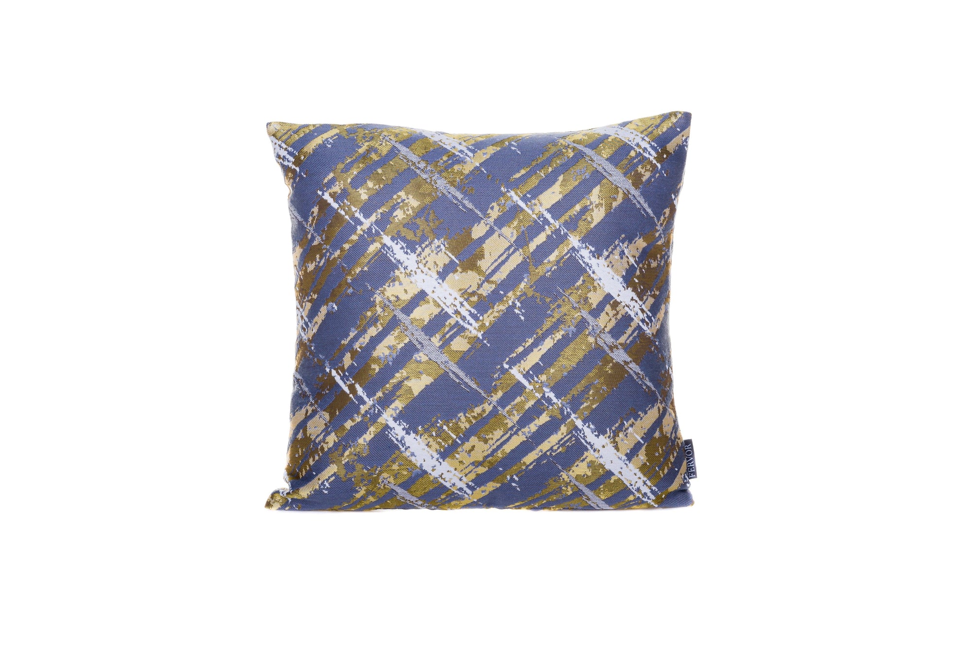 Cushion Abstract Line Grey Gold - Fervor + Hue