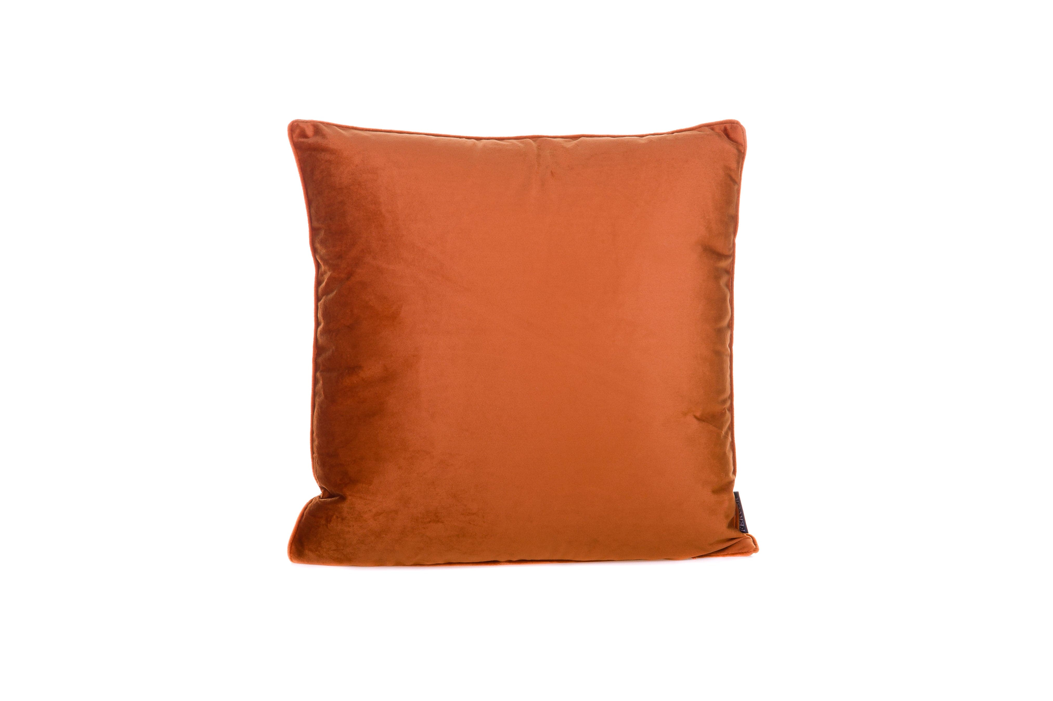 Velvet Piped Copper Cushion - Fervor + Hue