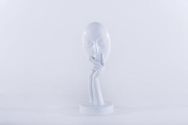 "Perhaps" Sculpture S White - Fervor + Hue