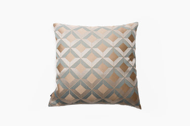 Cushion Luxury Cross Weave Blue - Fervor + Hue