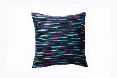 Cushion Fun Knit Rope Grey Multi - Fervor + Hue