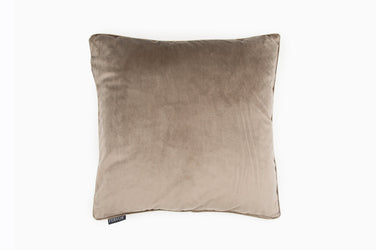 Velvet Mink Piped Cushion - Fervor + Hue