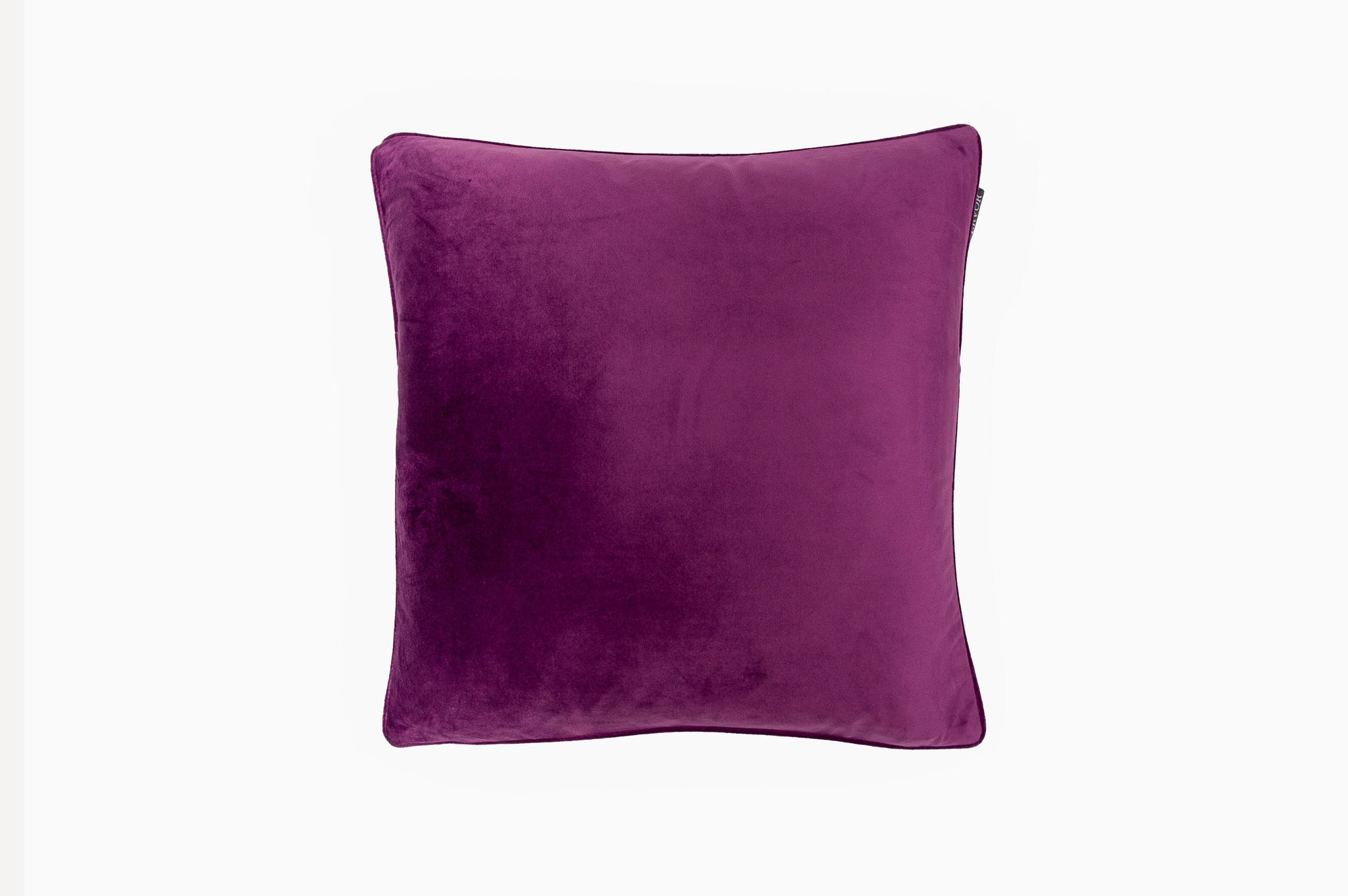 Velvet Piped Plum Cushion - Fervor + Hue
