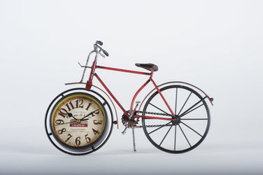 Clock Vintage Elegance Push Bike Red - Fervor + Hue