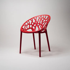 Millie Trellis Garden Chair - Red - Fervor + Hue