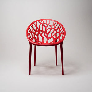 Millie Trellis Garden Chair - Red - Fervor + Hue