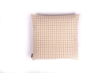 Tweedy Weave Natural Tan Cushion - Fervor + Hue