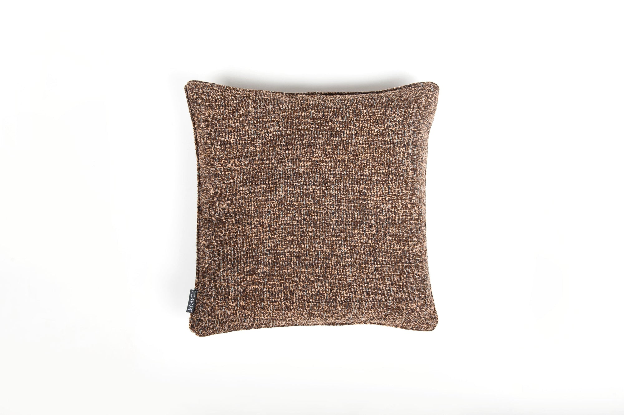 Chunky Weave Chocolate Cushion - Fervor + Hue