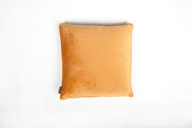 Velvet Orange Piped Cushion - Fervor + Hue