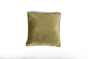 Velvet Sage Green Piped Cushion - Fervor + Hue
