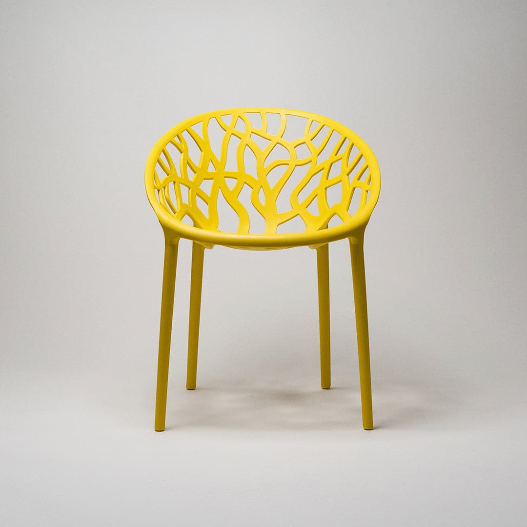 Millie Trellis Garden Chair - Yellow - Fervor + Hue
