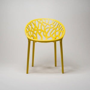 Millie Trellis Garden Chair - Yellow - Fervor + Hue
