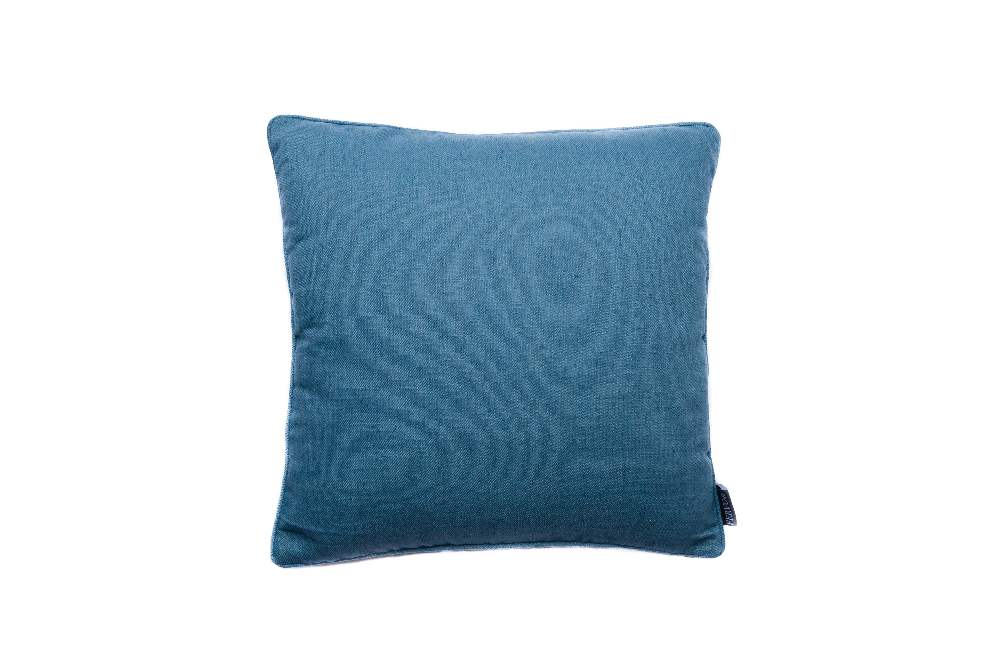 Linen Weave Blue Sea Cushion - Fervor + Hue